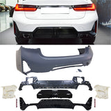 2023-2026 BMW G20 3-Series LCI M340i M-P Style Rear Bumper Cover Set