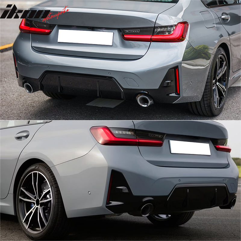 2023-2024 BMW G20 3-Series LCI & M340i M-Sport Style Rear Bumper Cover