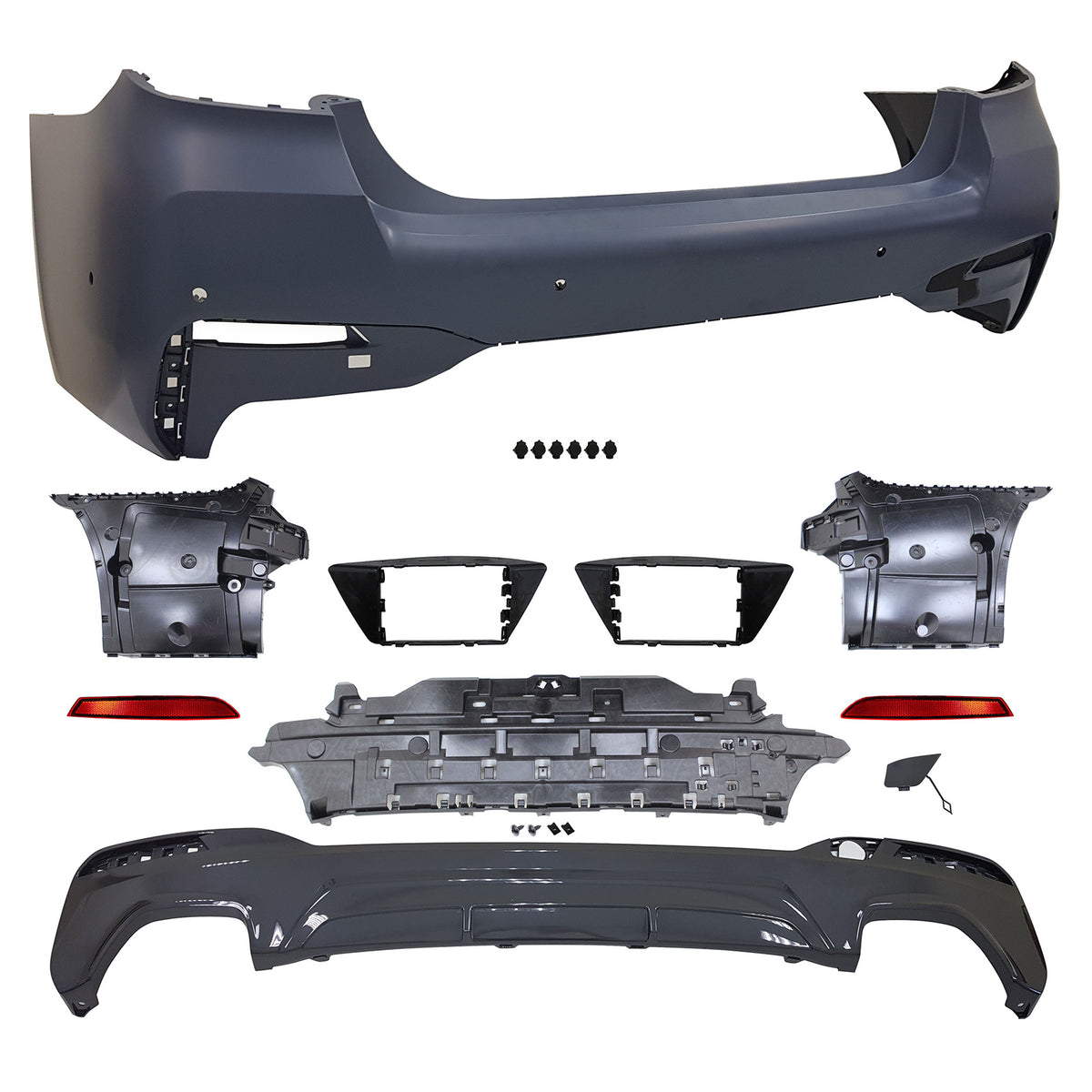 2021-2023 BMW G30 M-Tech Style M Sport Rear Bumper Cover Conversion