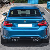 2014-2021 BMW F22 2 Series M2 Style Unpainted Black Rear Bumper Cover