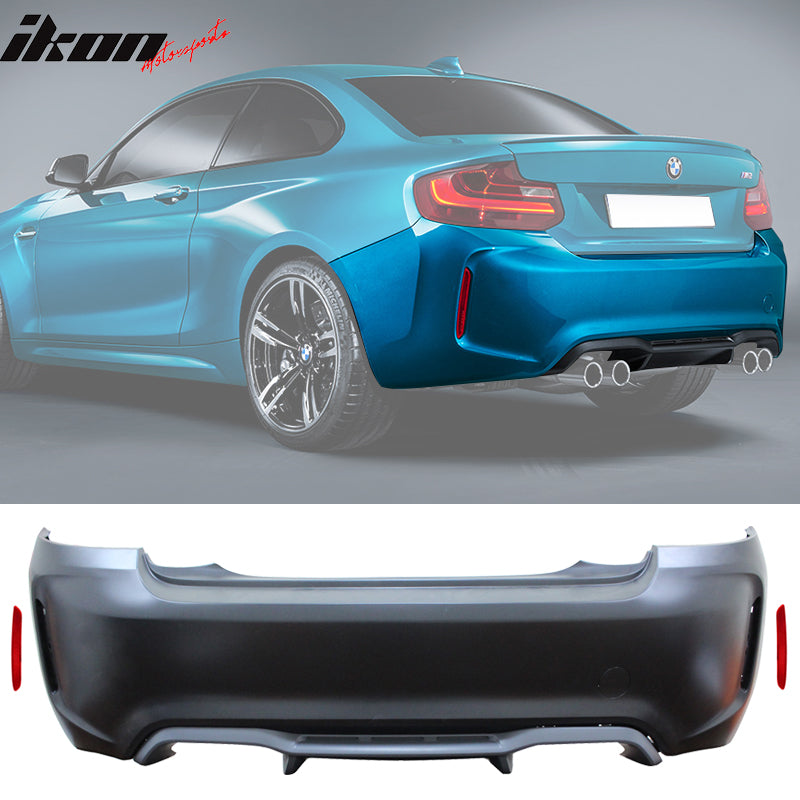 2014-2021 BMW F22 F23 Front + Rear Bumper Cover Diffuser Twin Outlet