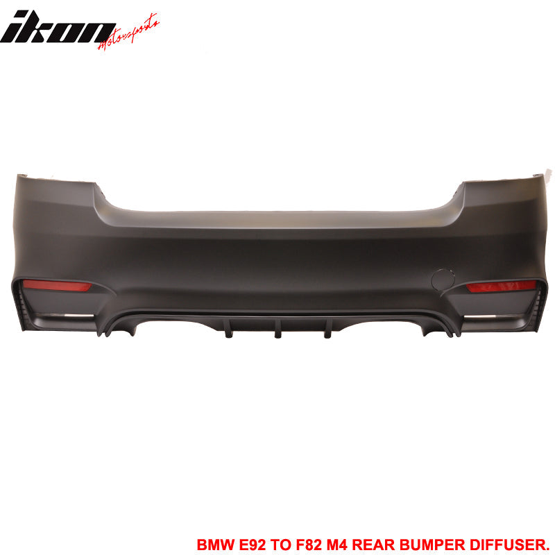 Fits 11-13 E92 E93 LCI M4 Conversion Front+Rear Bumper Polypropylene