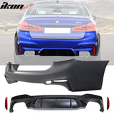 2017-2020 BMW G30 Sedan M5 Style Front + Rear Bumper w/ Diffuser PP