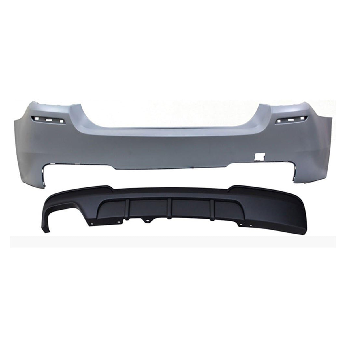 2011-2016 BMW F10 528i MP Style Twin Muffler Single Outlet Rear Bumper