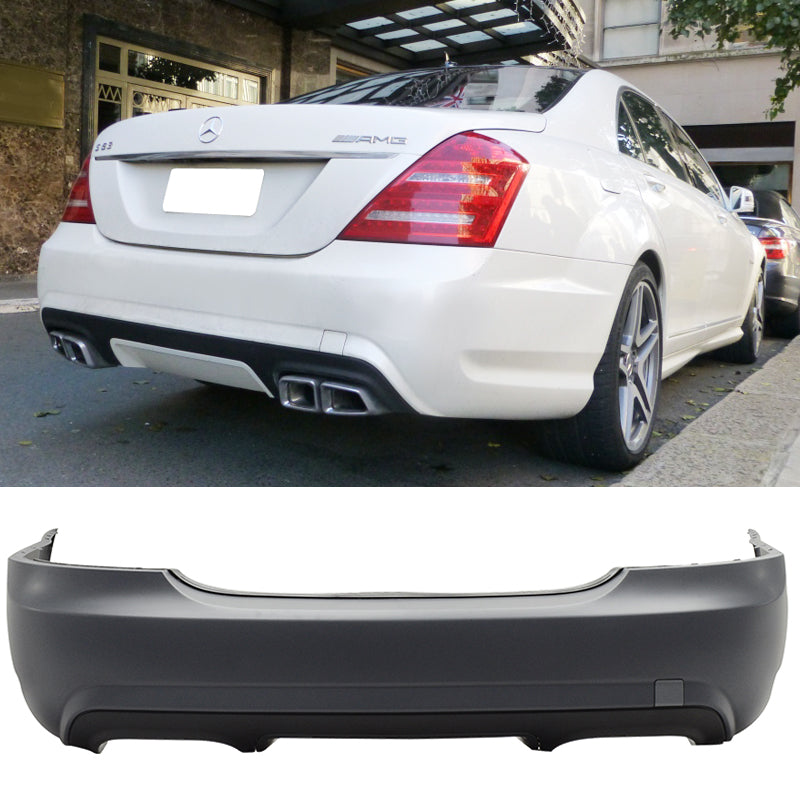 2007-2013 Benz W221 S-class AMG Style Rear Bumper Cover Diffuser PP