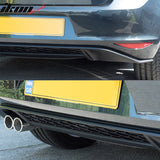 2015-2017 VW Golf MK7 Rear Bumper Diffuser Twin Muffler Single Outlet