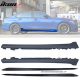 2019-2023 BMW 3 Series G20 MP Style Side Skirts + Gloss Rocker Panel