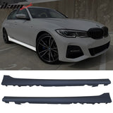 2019-2022 BMW G20 Sedan M-Tech Black Front Rear Bumper Side Skirts