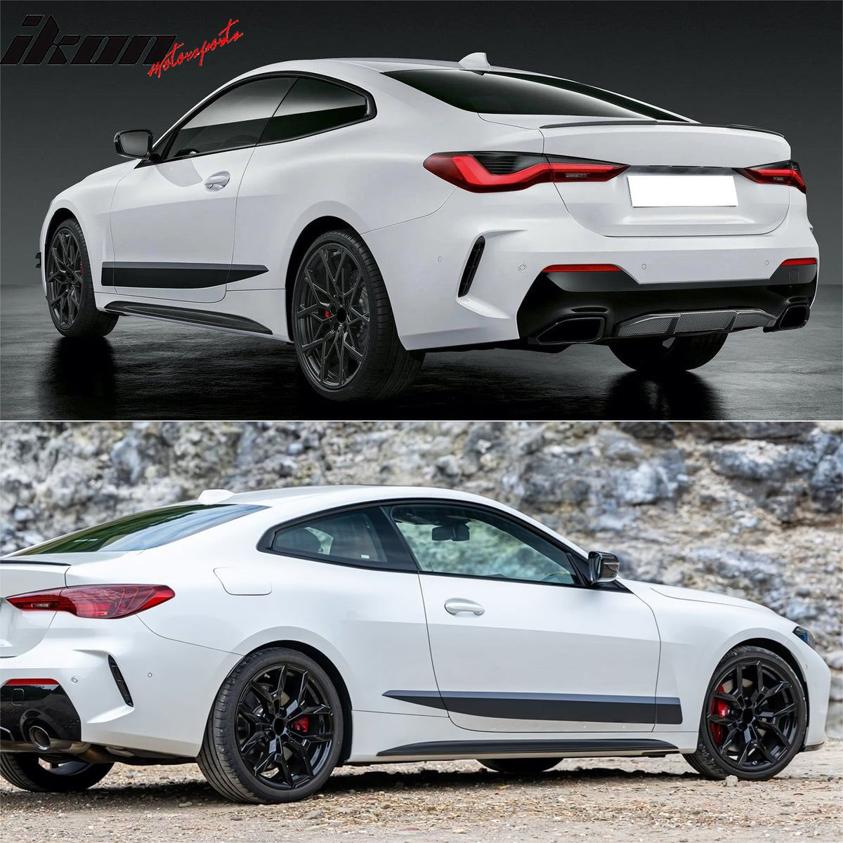 2021-2027 BMW 4-Series G22 G23 Front + Rear Bumper Cover + Side Skirts