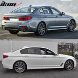 2017-2023 BMW 5 Series G30 Sedan Unpainted 2PCS Side Skirts Extension