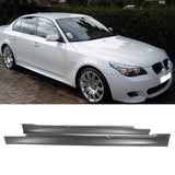 2004-2010 BMW E60 E61 M5 Style Unpainted Black Side Skirts Panels PP