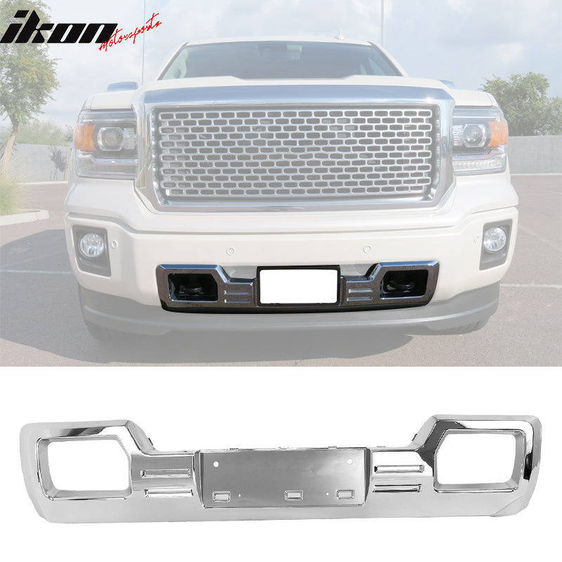 Front Bumper Impact Bar Skid Plate for GMC Sierra 1500 2014-2015 Chrome