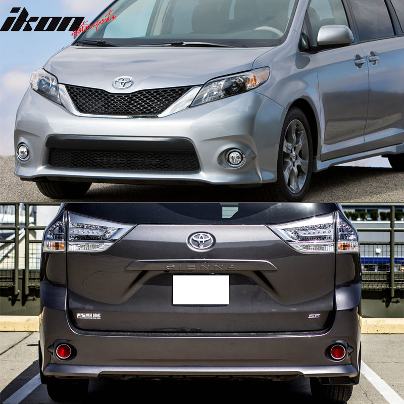 2011-2017Â Toyota Sienna Front Rear Bumper Cover Conversion Grill PP