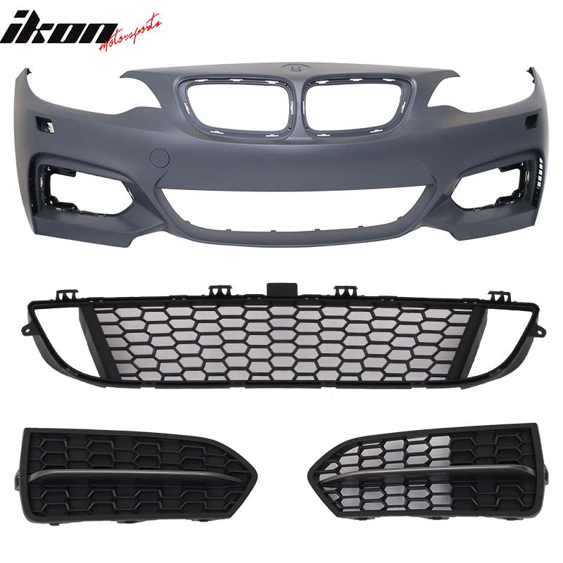 2014-2021 BMW F22 F23 2 Series M Sport Style PP Front Bumper Cover