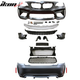 2014-2021 BMW F22 F23 Front + Rear Bumper Cover Diffuser Twin Outlet