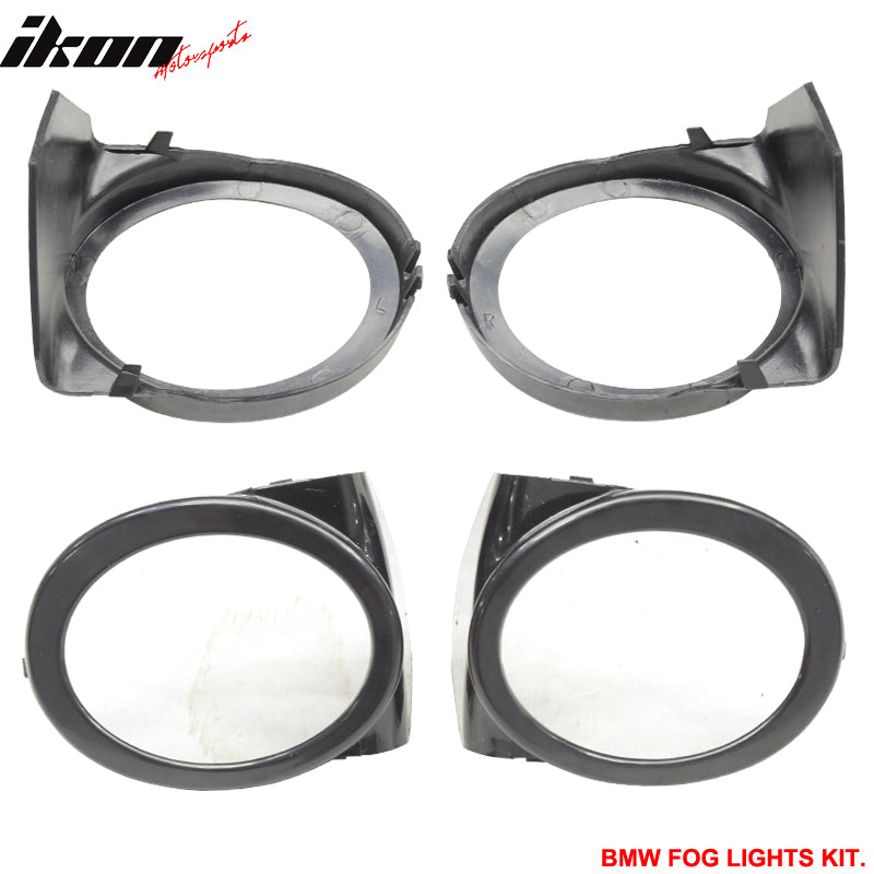 Fits 99-06 E46 2Dr M3 PP Front Bumper + Fog Light Cover + Fog Lamp