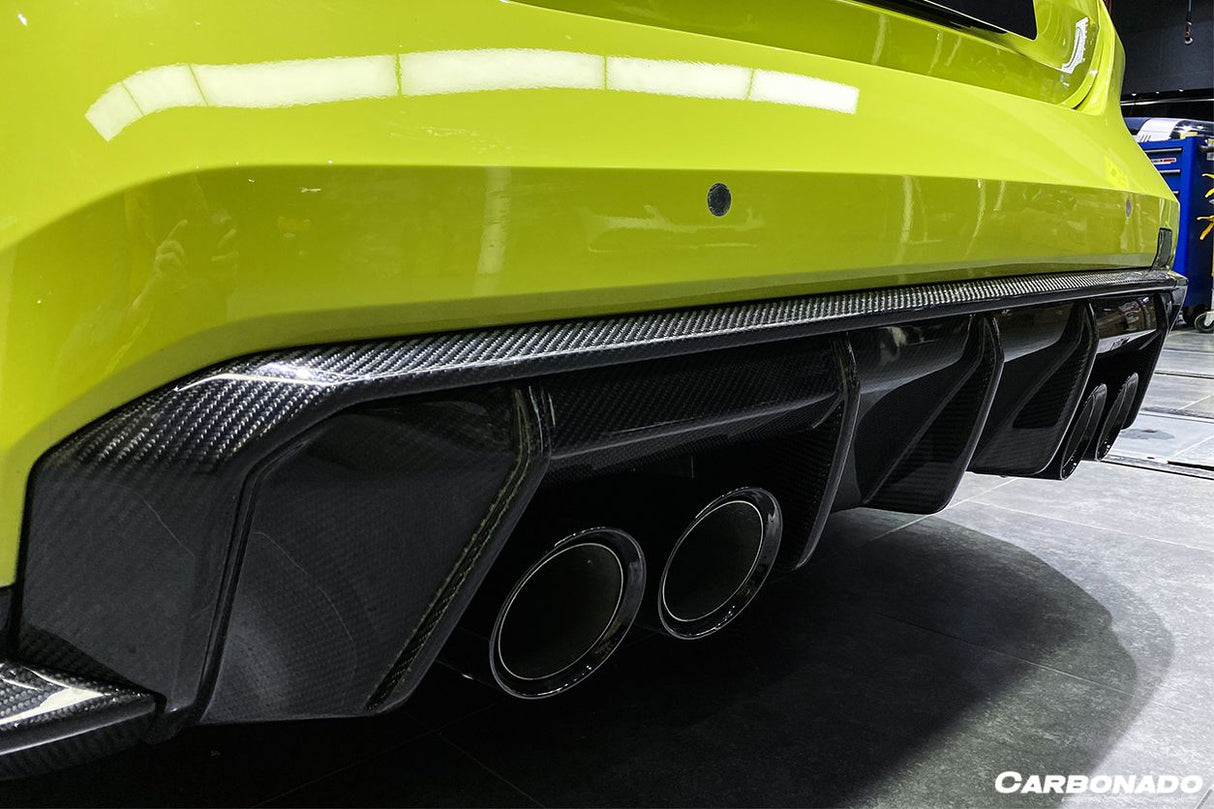2021-UP BMW M4 G82  G83 MP Style Carbon Fiber Qual Rear Lip with Caps