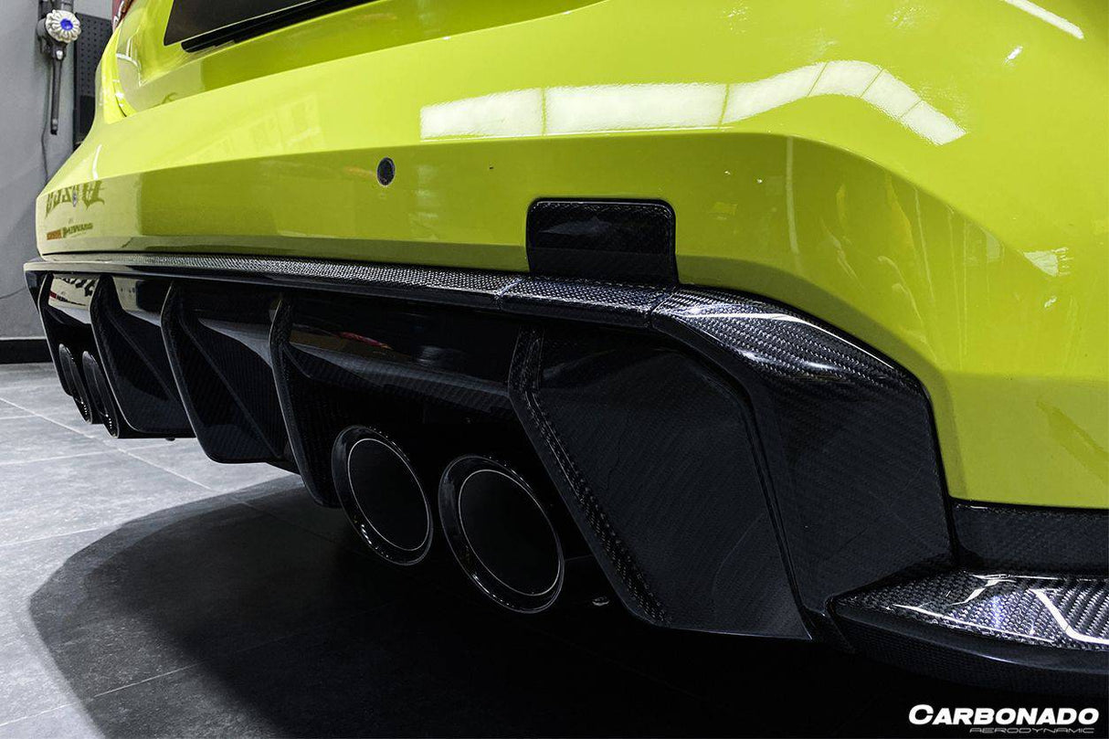 2021-UP BMW M4 G82  G83 MP Style Carbon Fiber Qual Rear Lip with Caps
