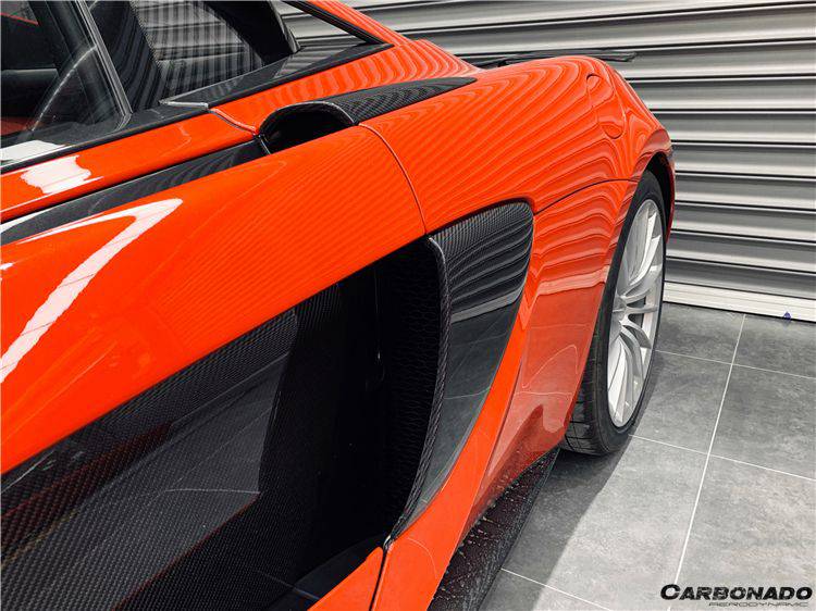 2015-2020 McLaren 540C 570S 570GT OEM Style Carbon Fiber Quarter Panel Side Scoops