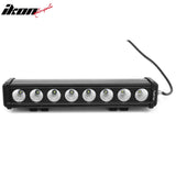 15" 80W 8 LED 1 Row 60 Degree Flood LED Work Light Bar Spot Flood Combo Truck SUV ATV Off Road For Universal Black
