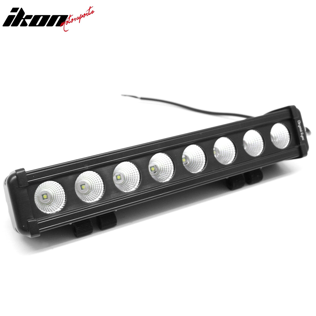 15" 80W 8 LED 1 Row 60 Degree Flood LED Work Light Bar Spot Flood Combo Truck SUV ATV Off Road For Universal Black