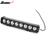 15" 80W 8 LED 1 Row 60 Degree Flood LED Work Light Bar Spot Flood Combo Truck SUV ATV Off Road For Universal Black