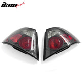 1998-2001 Nissan Altima Black Housing w/ Carbon Texture Clear Lens Tail Lights