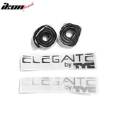 1998-2001 Nissan Altima Black Housing w/ Carbon Texture Clear Lens Tail Lights