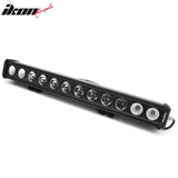 22" 120W 12 LED 1 Row 25 Flood Center + 60 Flood Outer LED Work Light Bar Spot Flood Combo Truck SUV ATV Off Road For Universal Black