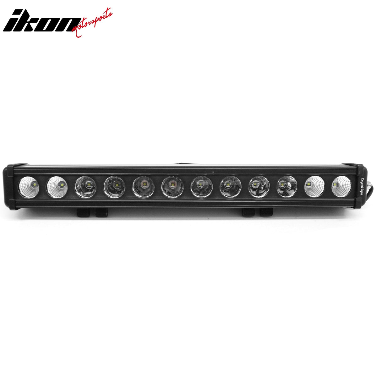 22" 120W 12 LED 1 Row 25 Flood Center + 60 Flood Outer LED Work Light Bar Spot Flood Combo Truck SUV ATV Off Road For Universal Black