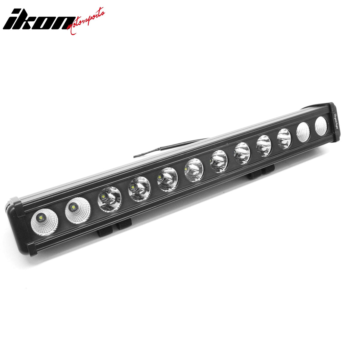 22" 120W 12 LED 1 Row 25 Flood Center + 60 Flood Outer LED Work Light Bar Spot Flood Combo Truck SUV ATV Off Road For Universal Black