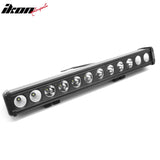 22" 120W 12 LED 1 Row 25 Flood Center + 60 Flood Outer LED Work Light Bar Spot Flood Combo Truck SUV ATV Off Road For Universal Black