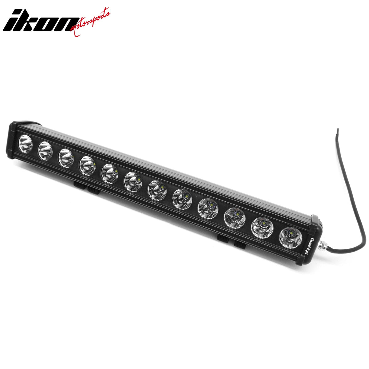 22" 120W 12 LED 1 Row 25 Degree Flood LED Work Light Bar Spot Flood Combo Truck SUV ATV Off Road For Universal Black