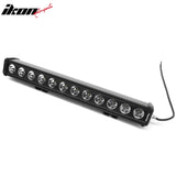 22" 120W 12 LED 1 Row 25 Degree Flood LED Work Light Bar Spot Flood Combo Truck SUV ATV Off Road For Universal Black