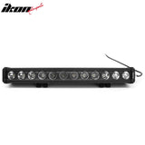 22" 120W 12 LED 1 Row 25 Degree Flood LED Work Light Bar Spot Flood Combo Truck SUV ATV Off Road For Universal Black