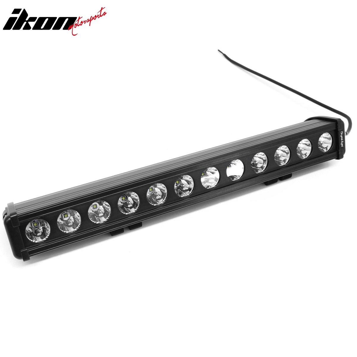 22" 120W 12 LED 1 Row 25 Degree Flood LED Work Light Bar Spot Flood Combo Truck SUV ATV Off Road For Universal Black