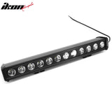 22" 120W 12 LED 1 Row 25 Degree Flood LED Work Light Bar Spot Flood Combo Truck SUV ATV Off Road For Universal Black
