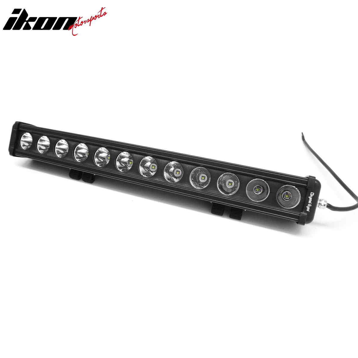 22" 120W 12 LED 1 Row 25 Degree Flood LED Work Light Bar Spot Flood Combo Truck SUV ATV Off Road For Universal Black