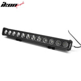 22" 120W 12 LED 1 Row 25 Degree Flood LED Work Light Bar Spot Flood Combo Truck SUV ATV Off Road For Universal Black