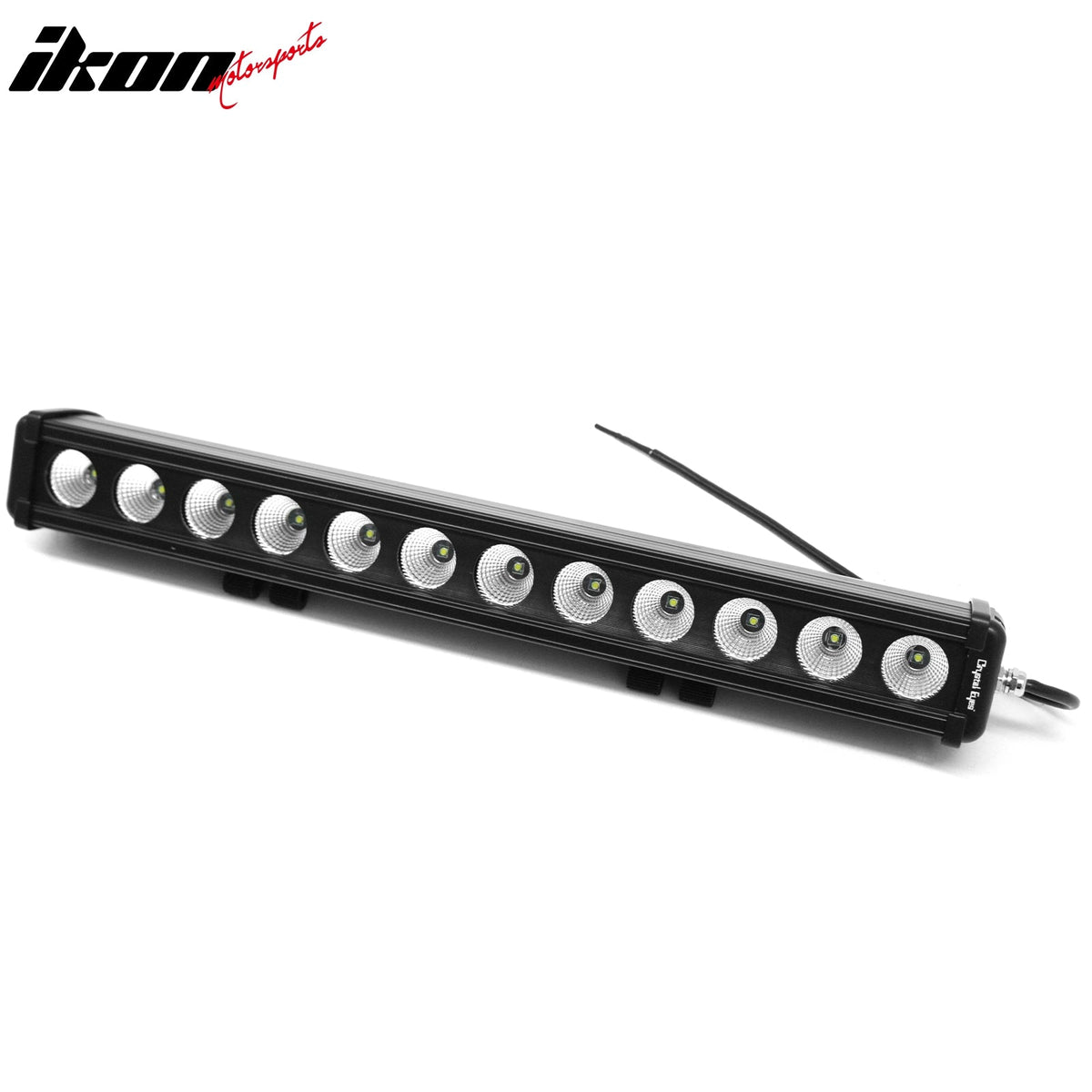 22" 120W 12 LED 1 Row 60 Degree Flood LED Work Light Bar Spot Flood Combo Truck SUV ATV Off Road For Universal Black