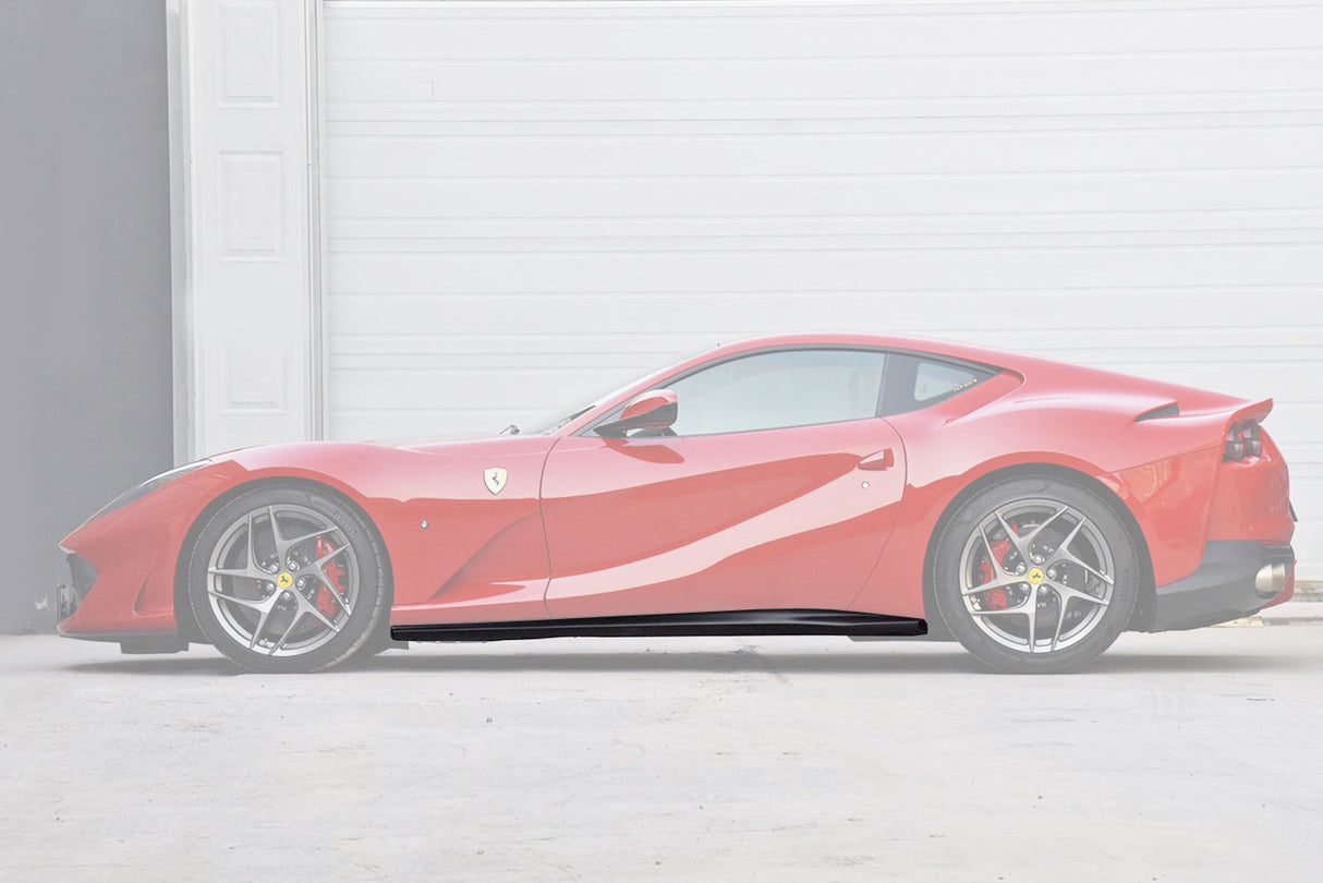 2017-2026 Ferrari 812 Superfast GTS OEM Style Dry Carbon Fiber Side Skirts