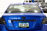 OLM Paint Matched Trunk Hole Delete for OEM Short Spoiler - World Rally Blue - 2015-2021 Subaru WRX / STI