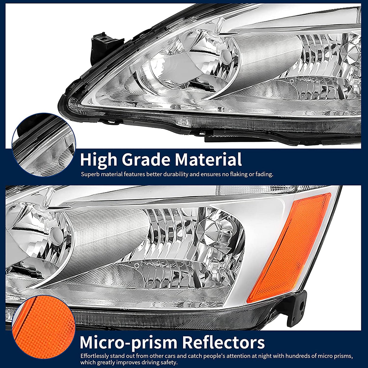 NTXGlow Factory Headlight (03-07 Honda Accord)
