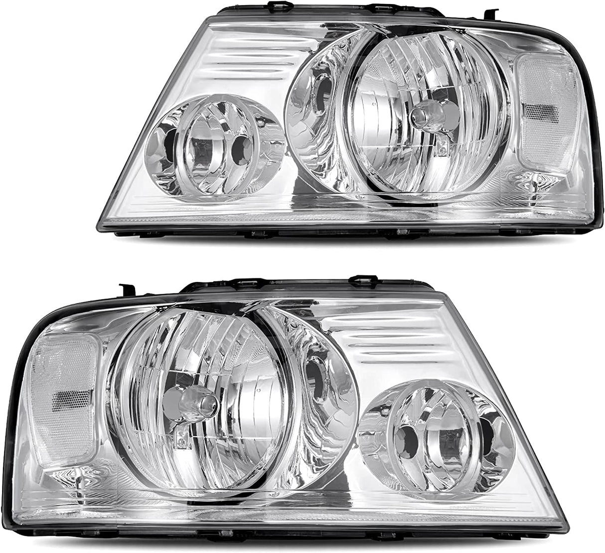 2004-2008 Ford F150 Headlights Chrome Housing Reflector