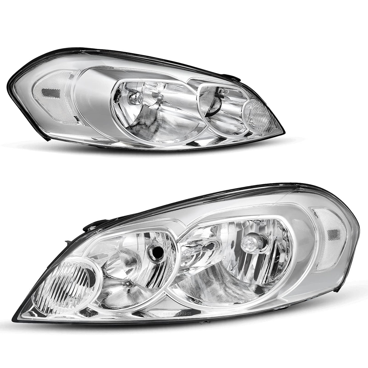 Autosaver88 Headlights Assembly Pair Compatible With 0613 Chevrolet Impala 1416 Chevy Limited 06 07 Monte Carlo Headlamp Replacement Chrome Housing Reflector A Clear Lens Oe