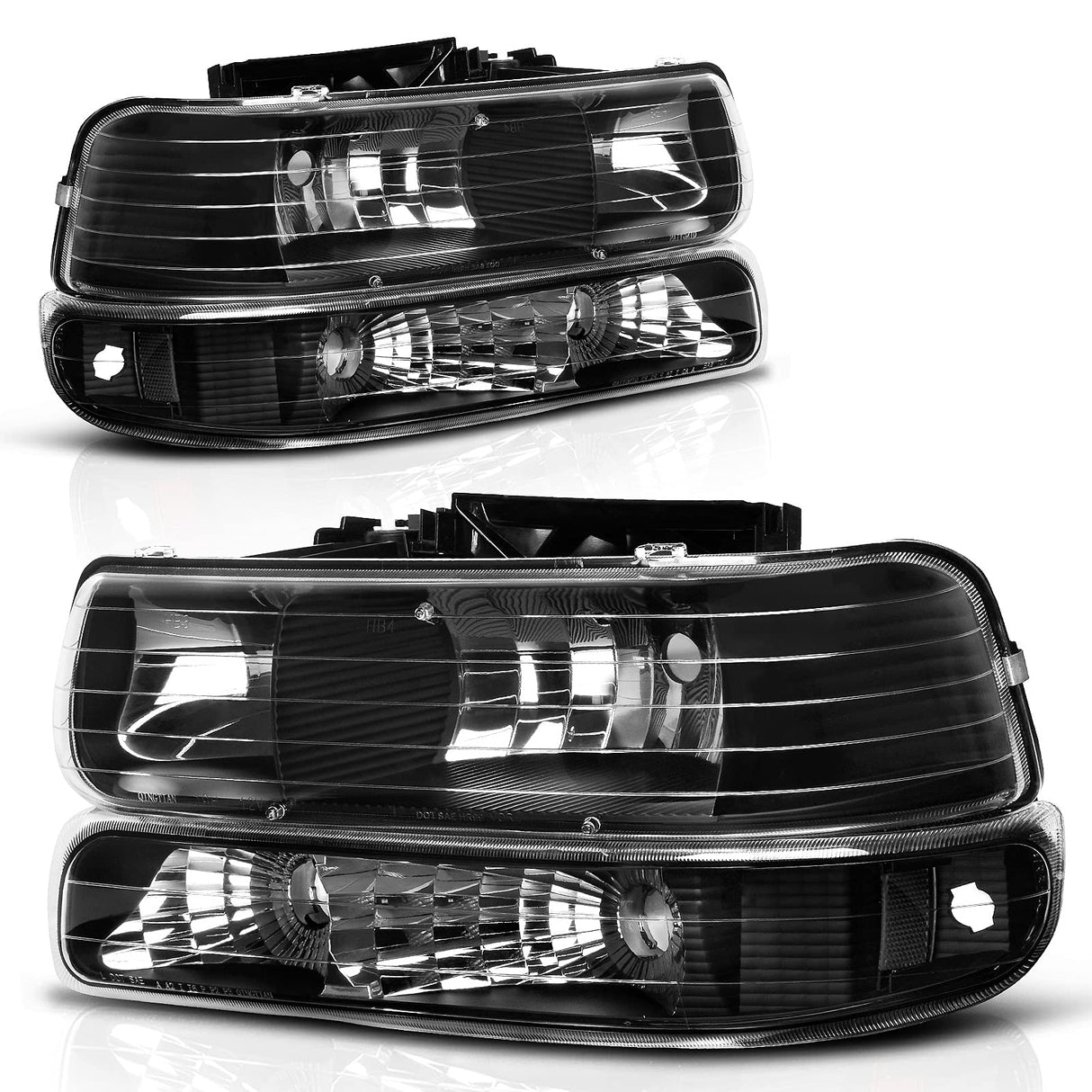 NTXGLOW Headlight Assembly (1999–2002 Chevrolet Silverado & 2000–2006 Tahoe / Suburban)