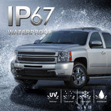 Mostplus Headlight Assembly Compatible With Chevy Chevrolet Silverado 1500 2500 3500 Black Housing Clear Lens Amber Reflector