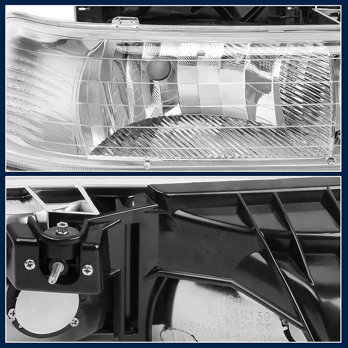 Autosaver88 Headlight Assembly Compatible With 19992002 Chevy Silverado 20002006 Tahoe Suburban Headlamp Bumper Lights Black Housing Reflector Chrome