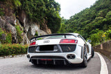 2006-2015 Audi R8 V8 V10 Coupe Spyder DPGT Style Rear Bumper With Exhaust Tips