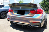 2014-2020 BMW F82  F83 M4 DE Style Carbon Fiber Rear Diffuser